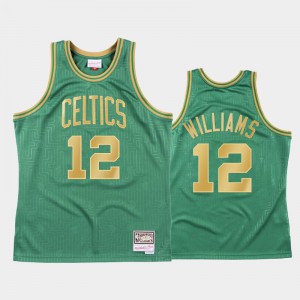 Mens Grant Williams #12 Boston Celtics Green 2020 Chinese New Year Hardwood Classics Jerseys 151130-358