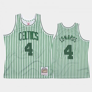 Mens Carsen Edwards #4 Boston Celtics Green Striped Jerseys 367164-406