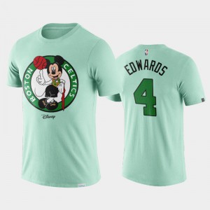 Men's Carsen Edwards #4 Resuming Season Disney X NBA Logo Boston Celtics Green T-Shirts 566808-963