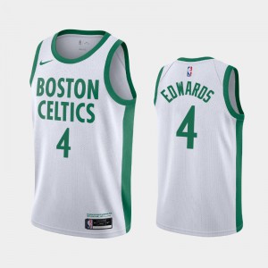 Men's Carsen Edwards #4 City 2020-21 Boston Celtics White Jerseys 909654-815