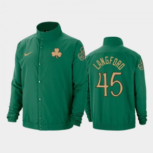 Mens Romeo Langford #45 2019-20 DNA Lightweight Green City Edition Boston Celtics Jackets 336045-320