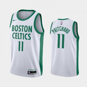 Men's Payton Pritchard #11 City Boston Celtics White 2020-21 Jerseys 769266-244