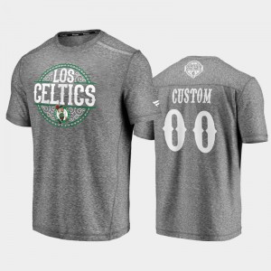 Men's Boston Celtics Heathered Gray Custom Noches Ene-Be-A 2020 Latin Nights T-Shirt 871439-725