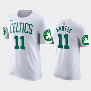 Mens Enes Kanter #11 Boston Celtics Association White T-Shirts 335915-863
