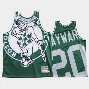 Mens Gordon Hayward #20 Boston Celtics Green Big Face HWC Jersey 909944-217