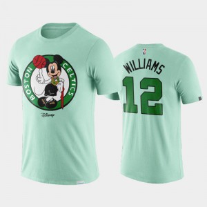 Men's Grant Williams #12 Resuming Season Boston Celtics Green Disney X NBA Logo T-Shirt 824023-219