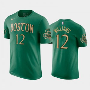 Men Grant Williams #12 Boston Celtics Kelly Green City T-Shirts 422389-427