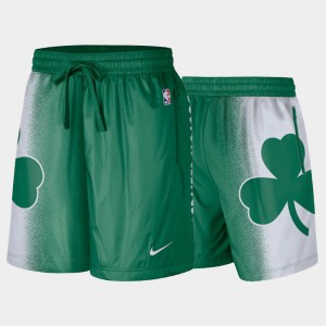 Men's City Boston Celtics Green Men 2020-21 Edition Courtside Oversized logo Basketball Shorts 127299-194
