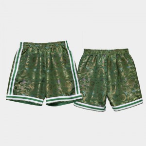 Men's Lunar New Year Green Boston Celtics 1985-86 OX Limited Basketball Shorts 280011-166