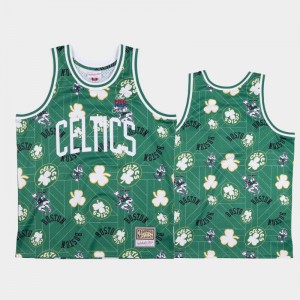 Mens Hardwood Classics Green Tear Up Pack Boston Celtics Jersey 594641-568