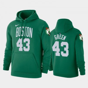 Mens Javonte Green #43 Kelly Green 2019-20 Pullover Name & Number Boston Celtics Icon Hoodie 733928-932