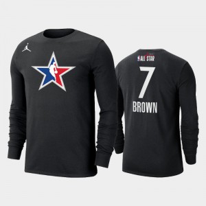 Men's Jaylen Brown #7 2021 NBA All-Star Official Logo Boston Celtics Black T-Shirt 419619-257