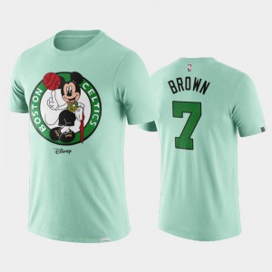 Men Jaylen Brown #7 Resuming Season Green Disney X NBA Logo Boston Celtics T-Shirt 401775-163