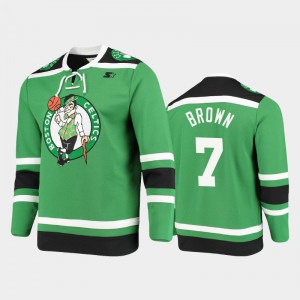 Men Jaylen Brown #7 Hockey Pointman Fashion Boston Celtics Kelly Green Jerseys 436289-787