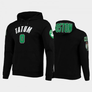 Men's Jayson Tatum #0 Boston Celtics Pullover Black Pro Standard Hoodies 235431-369