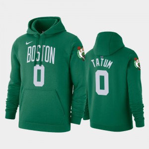 Men's Jayson Tatum #0 2019-20 Pullover Name & Number Icon Boston Celtics Kelly Green Hoodies 368387-260