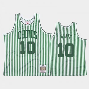 Men Jo Jo White #10 Green Boston Celtics Striped Jersey 495616-515
