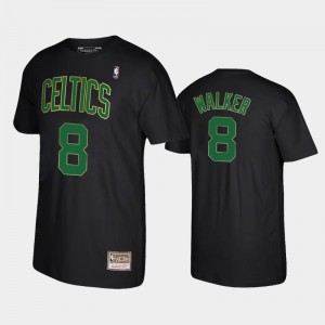 Mens Kemba Walker #8 Reload Hardwood Classics Black Boston Celtics T-Shirt 940994-786