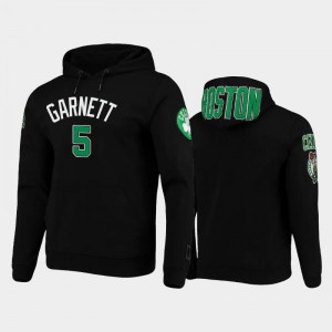 Men's Kevin Garnett #5 Pro Standard Black Pullover Boston Celtics Hoodies 463261-453