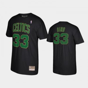 Men Larry Bird #33 Hardwood Classics Black Boston Celtics Reload T-Shirt 495668-318