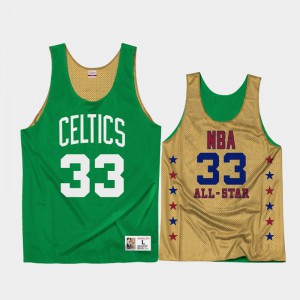 Men's Larry Bird #33 Boston Celtics All-Star Reversible Mesh Green Tank Top 543628-657