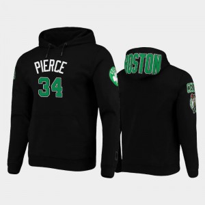 Men's Paul Pierce #34 Pullover Black Pro Standard Boston Celtics Hoodies 729365-506