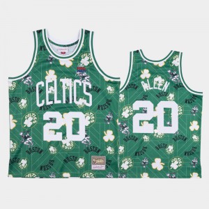 Men Ray Allen #20 Boston Celtics Green Tear Up Pack Hardwood Classics Jerseys 728379-529