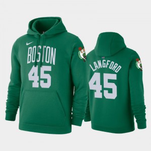 Men's Romeo Langford #45 Kelly Green Icon 2019-20 Pullover Name & Number Boston Celtics Hoodie 837248-144