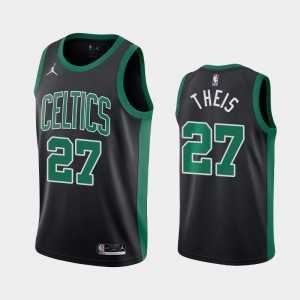 Mens Daniel Theis #27 2020-21 Black Statement Boston Celtics Jerseys 891498-862