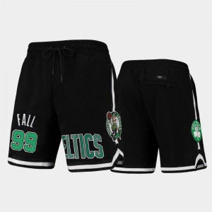 Mens Tacko Fall #99 Pro Standard Black Boston Celtics Basketball Shorts 467342-841