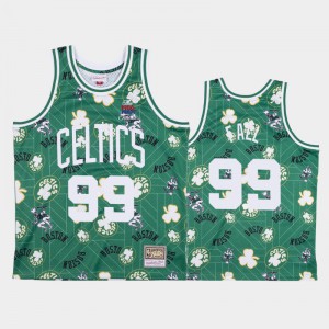 Men's Tacko Fall #99 Hardwood Classics Boston Celtics Tear Up Pack Green Jersey 265590-385
