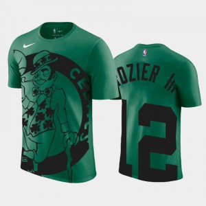 Men Terry Rozier III #12 Boston Celtics Green Name & Number Oversized Logo T-Shirts 521941-716