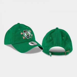 Womens Casual Classic Adjustable Boston Celtics Kelly Green Bloom Hat 520043-722