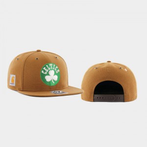 Mens Captain Boston Celtics Khaki Carhartt X 47 Brand Hat 502708-258