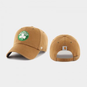 Men Carhartt X 47 Brand Clean Up Khaki Boston Celtics Hats 676936-482