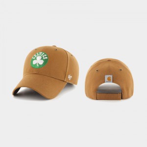Men's Carhartt X 47 Brand Khaki MVP Boston Celtics Hats 374465-411