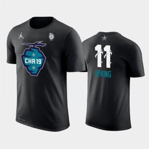 Men Kyrie Irving #11 Black 2019 All-Star Boston Celtics The Buzz Side Sweep T-Shirts 153005-165