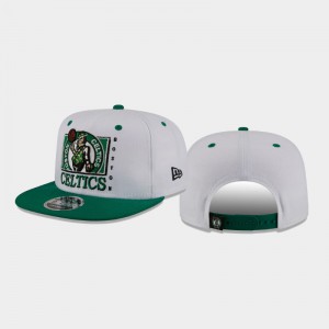Men's Hardwood Classics Boston Celtics White Retro 9FIFTY Snapback Hats 636724-702