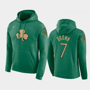 Mens Jaylen Brown #7 Kelly Green City Pullover Boston Celtics Hoodies 606723-298