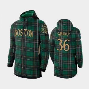Mens Marcus Smart #36 Earned Edition Boston Celtics Green 2019-20 Showtime Full-Zip Hoodie 310117-180