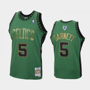 Men's Kevin Garnett #5 Hardwood Classics Throwback Green Hall of Fame Class of 2020 Boston Celtics Jerseys 134017-796