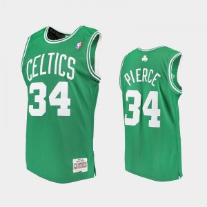 Mens Paul Pierce #34 Hardwood Classics Kelly Green Boston Celtics 2007-2008 Jerseys 568687-752