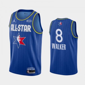 Mens Kemba Walker #8 Blue Finished Boston Celtics 2020 NBA All-Star Game Jerseys 631471-747