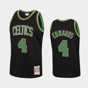 Mens Carsen Edwards #4 Boston Celtics Hardwood Classics Black Reload Jersey 384000-496