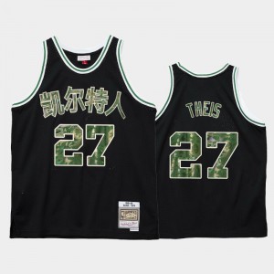 Men Daniel Theis #27 2021 OX Black Lunar New Year Boston Celtics Jerseys 527206-876