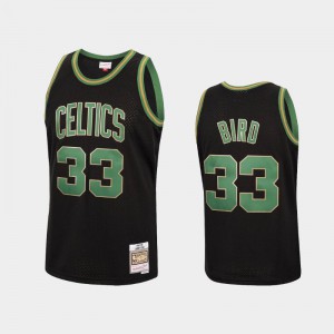 Mens Larry Bird #33 Boston Celtics Reload 1985-86 Hardwood Classics Black Jersey 917307-351