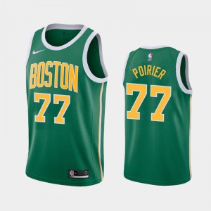 Mens Vincent Poirier #77 Earned Green Boston Celtics Jersey 451235-225