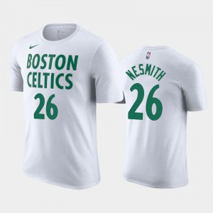 Men Aaron Nesmith #26 Boston Celtics City 2020-21 White T-Shirt 948055-622