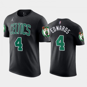 Men's Carsen Edwards #4 Statement 2020-21 Black Boston Celtics T-Shirts 480881-876