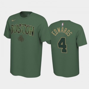 Men's Carsen Edwards #4 Green 2019-20 Earned Boston Celtics T-Shirt 912026-198